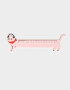 Útiles Varios Diseño propio Regla Con Forma De Gatito - Rosa Claro