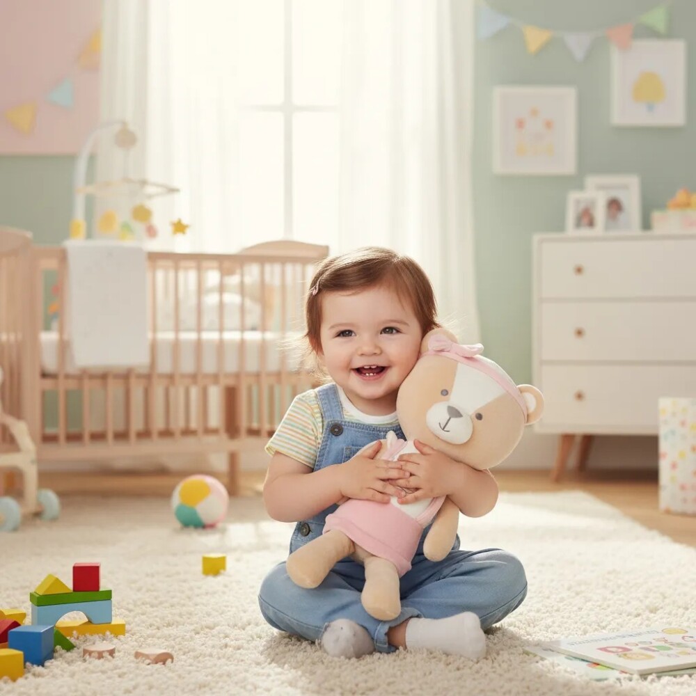 Peluche osito XL BUBA cookie rosa