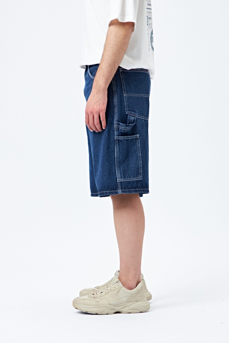 BERMUDA DETALLE Azul Oscuro