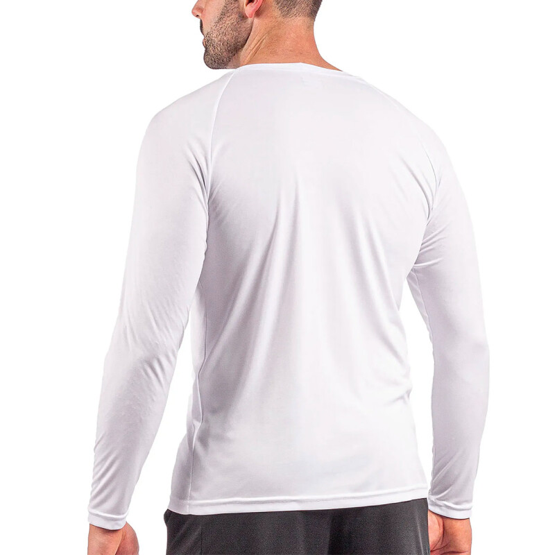 Remera Hombre Protección Uv50+ Poker Blanco