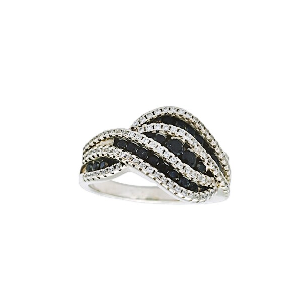 Anillo Elegante-Plata 925-Piedra Zirconia y Ónix-AN3846 conpiedra