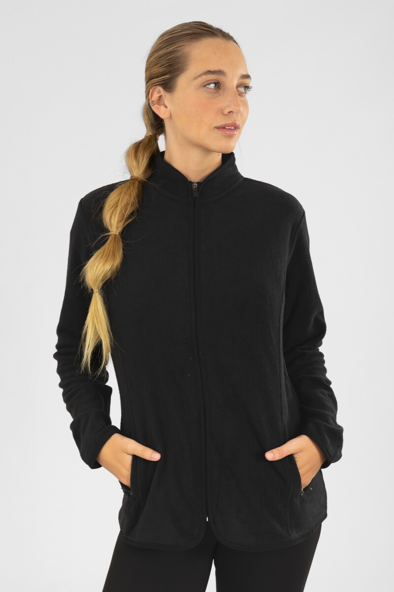 Campera polar mujer black - Negro 