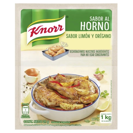 SAZON KNORR AL HORNO POLLO C/LIMON Y OREGANO 25G SAZON KNORR AL HORNO POLLO C/LIMON Y OREGANO 25G