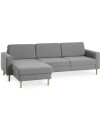 Sofá SVALBARD chaise longue gris claro Sofá SVALBARD chaise longue gris claro