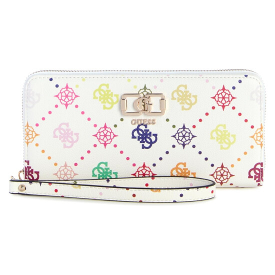 Billetera Guess Emelie Blanco Logo 0