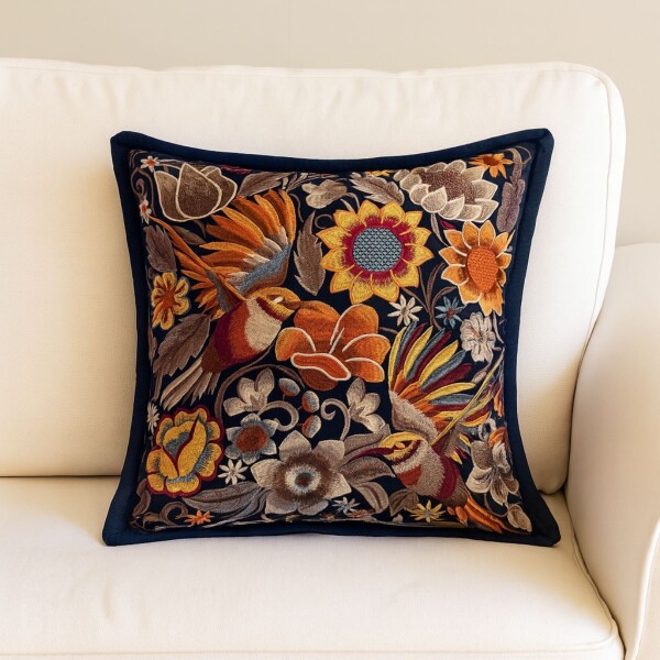 ALMOHADON RAICES AZUL - -