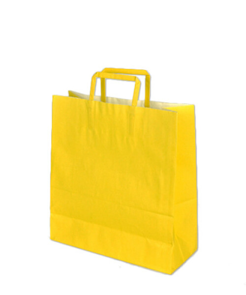 Bolsa lisa acuario 30x12x32 cm AMARILLO