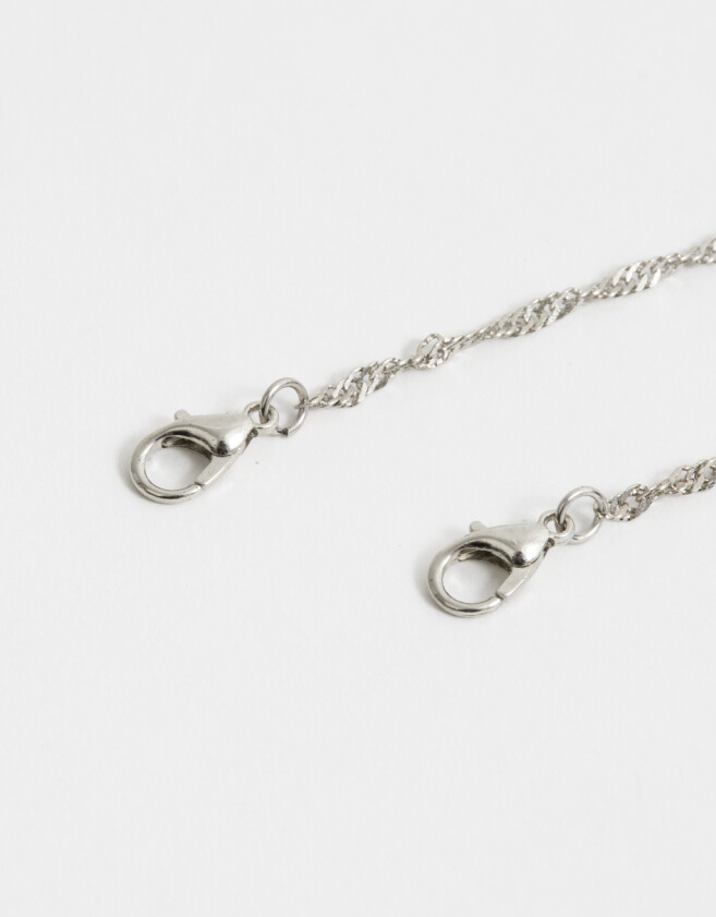 Collares para compartir Con strass Set De Collares Para Compartir - Plateado