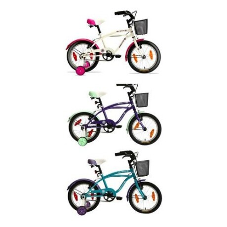 Bicicleta Infantil Baccio Ipanema rodado 16 con canasto Rojo/Blanco