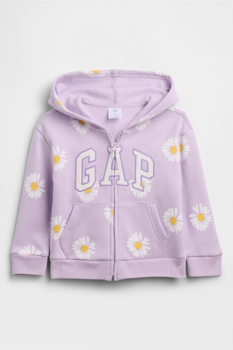 Canguro Con Cierre Logo Gap Toddler Niña Nostalgic Lavender