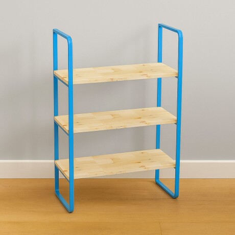 Estanteria madera y metal 3 estantes CELESTE
