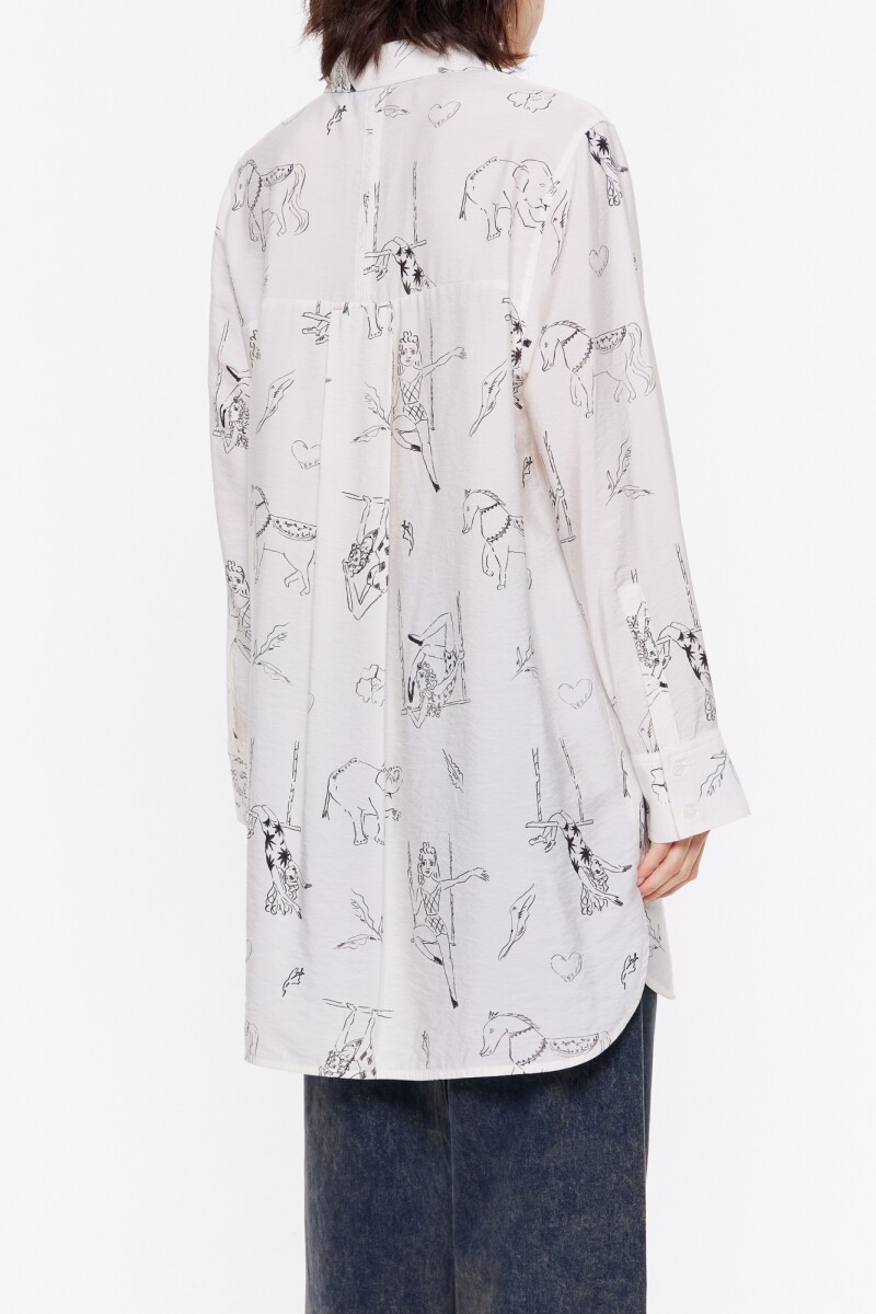 CAMISA LARGA GALGO Blanco
