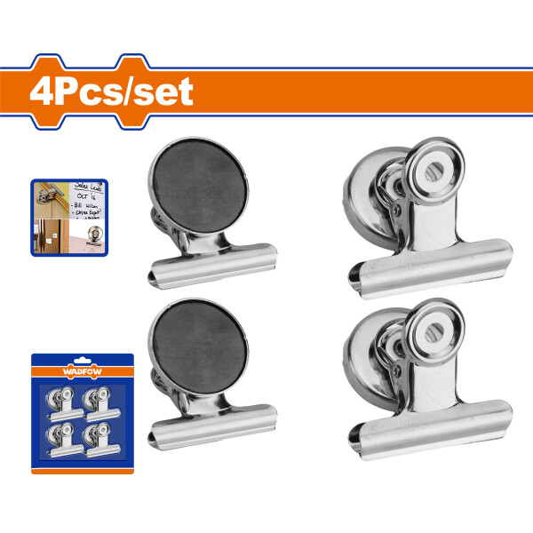 SET X 4 GANCHOS CLIPS MAGNETICOS WADFOW WZE3K11 SET X 4 GANCHOS CLIPS MAGNETICOS WADFOW WZE3K11