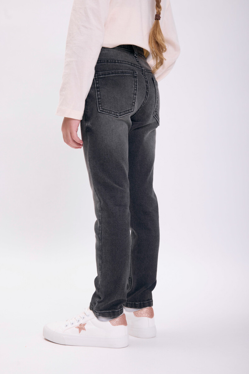 Pantalón jean skinny Gris Oscuro