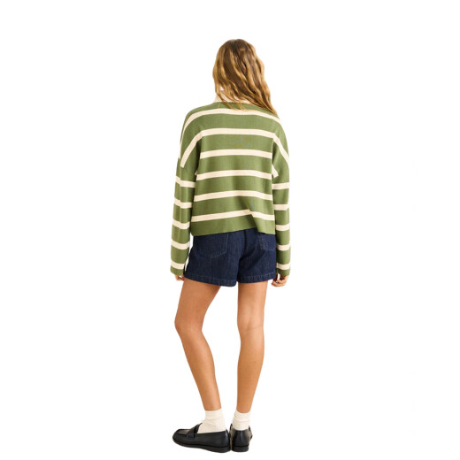 Buzo Rhythm Rugby Polo Knit - Verde Buzo Rhythm Rugby Polo Knit - Verde