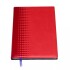 AGENDA ABEZETA 216 CLASSIC MEDIUM TAPA CON DISEÑO VIRANDO COLOR ROJO