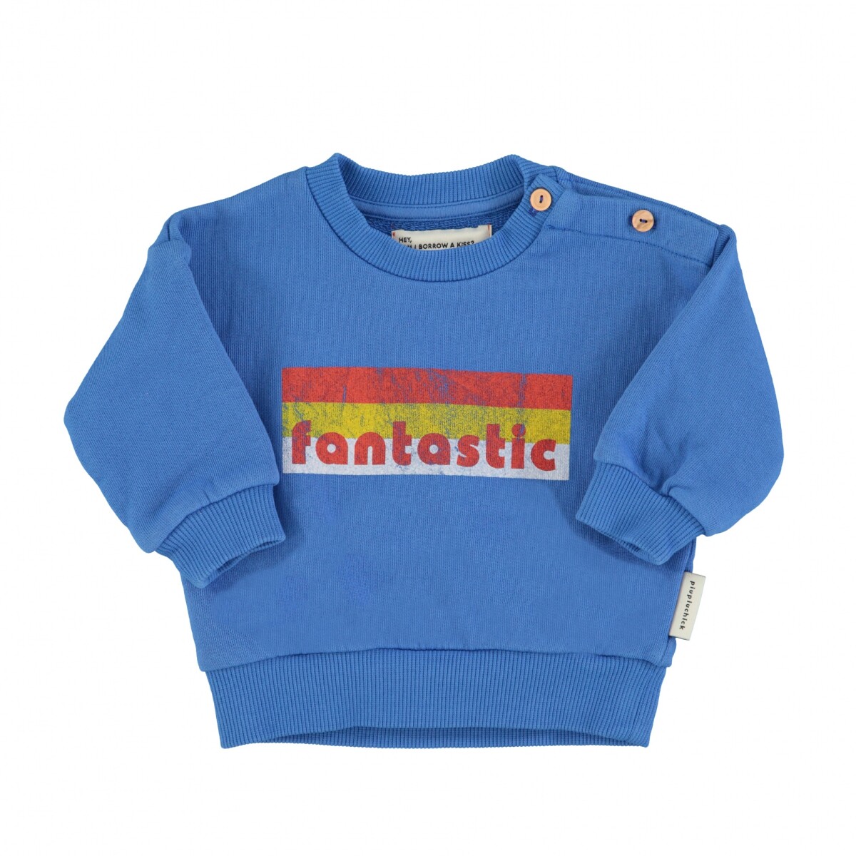 SS25.FLP2505A - Buzo Niños Manga Larga Azul Fantastic Piupiuchick - 12 Meses 