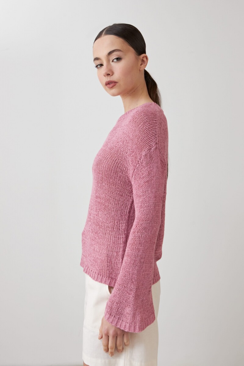 Sweater cinta rosa
