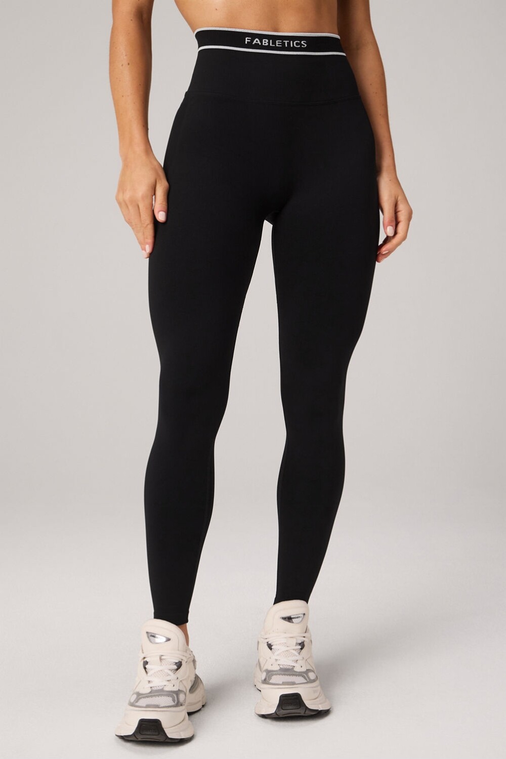 Legging Seamless Scrunch Legging Mujer Black/Classic White Fabletics