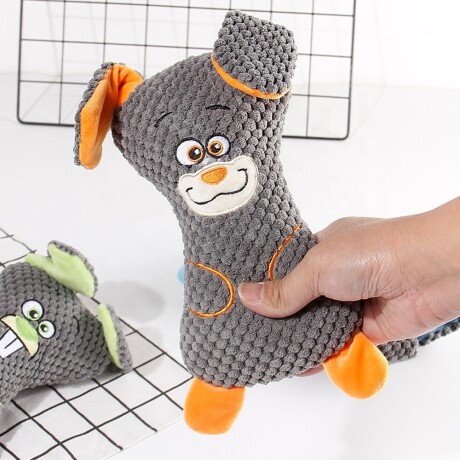 Juguete de Peluche Diseño Animal con Orejas y Silbato para Perro Naranja