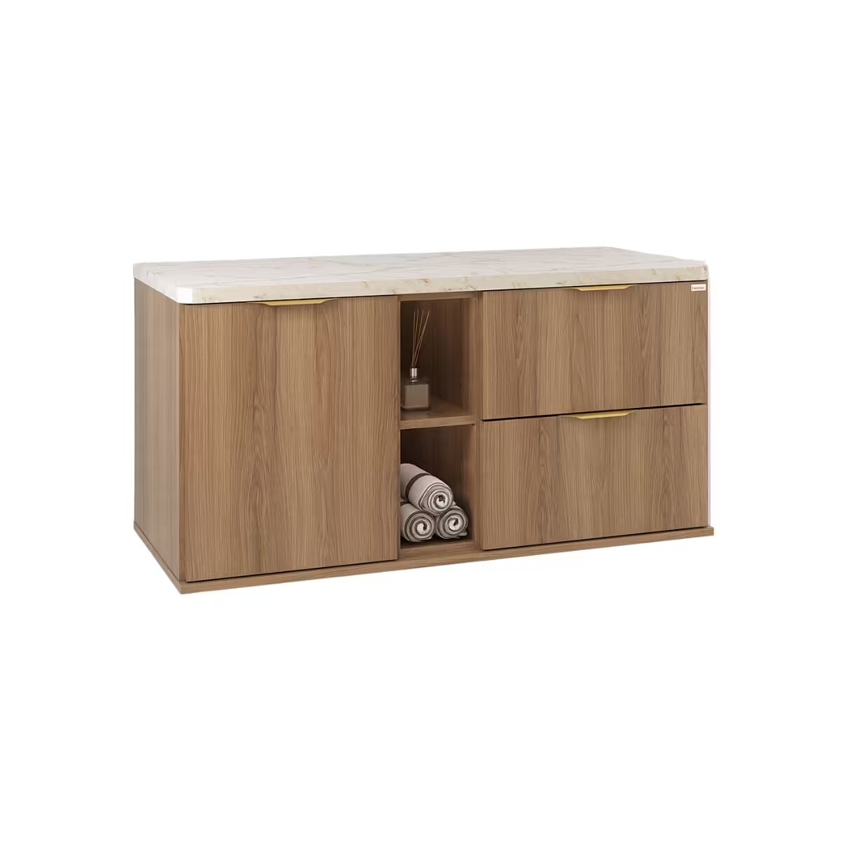 Mueble De Baño Suspendido Caroline 100 Cm Catedral Sin Bacha 