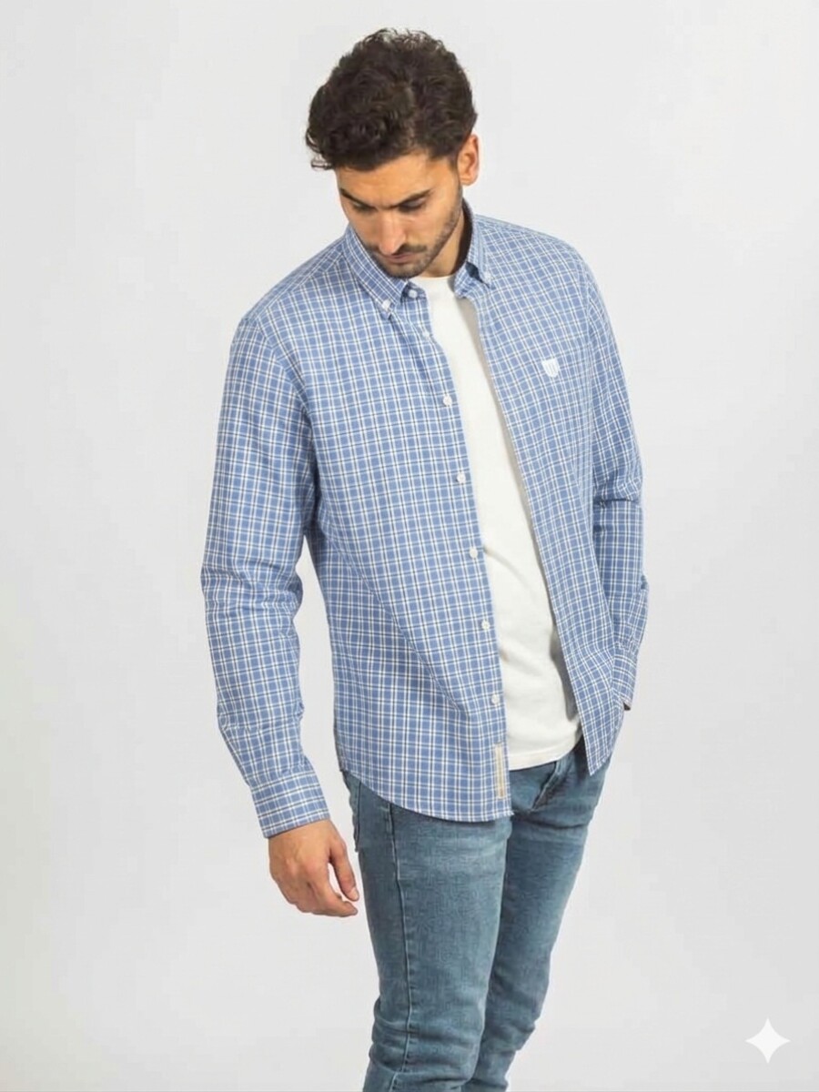 Camisa a Cuadros - Azul 