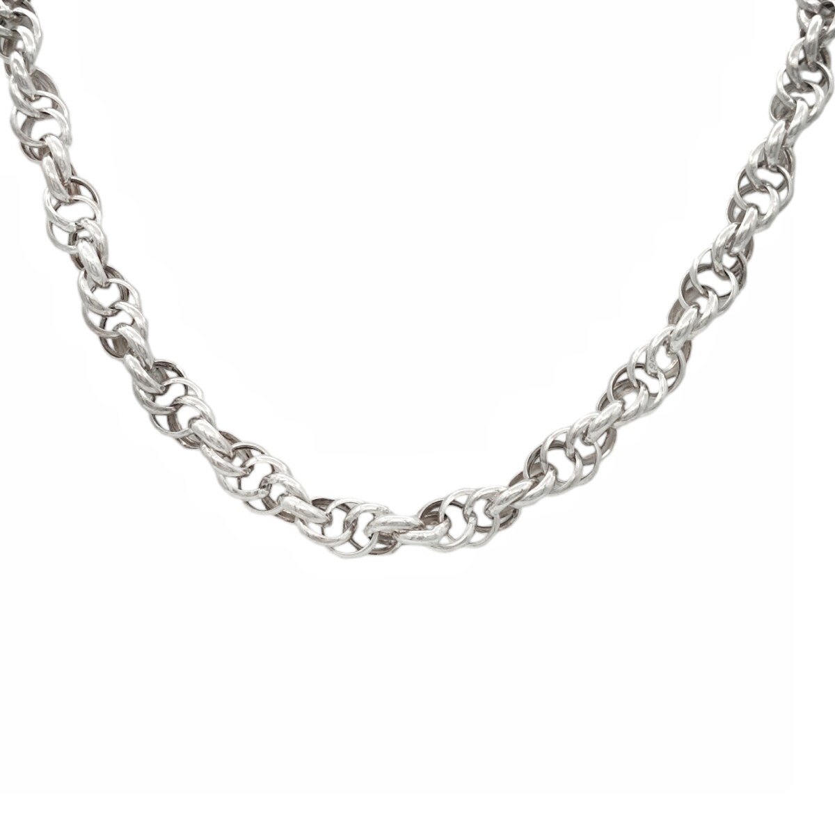 Cadena Tourbillon doble - Plata 925 - Sin Piedra - CD3404 - sinpiedra 