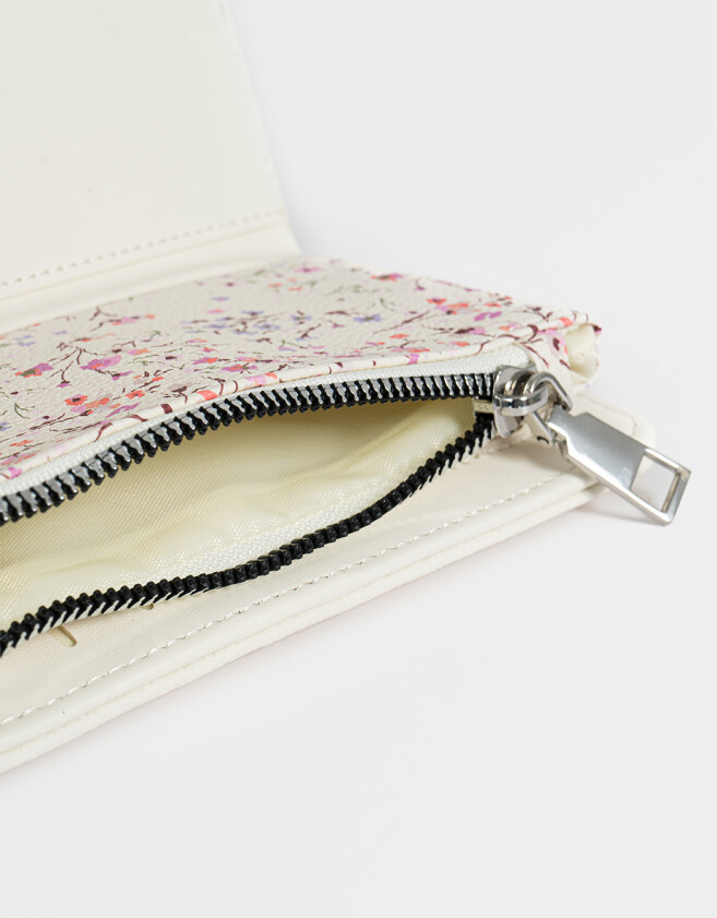 Ficheros Billetera Fichero Con Pouch - Blanco Crudo