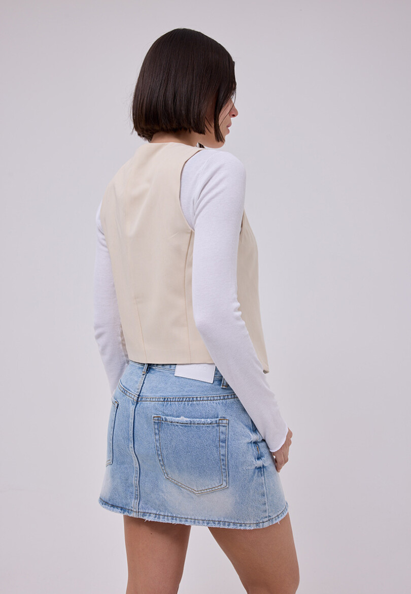 Chaleco Roma beige