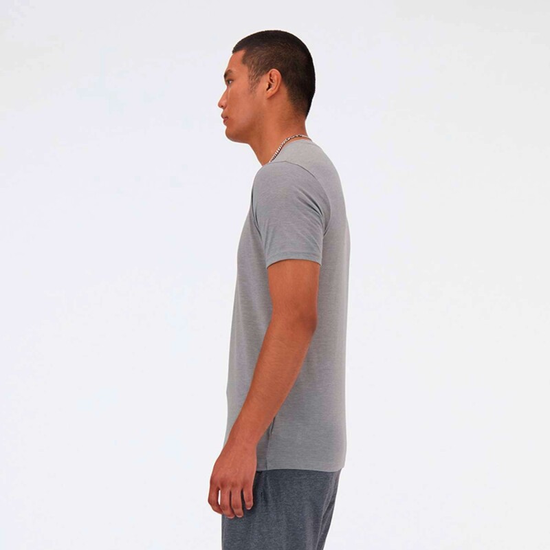 Camiseta Sport Essentials Heathertech de Hombre Gris