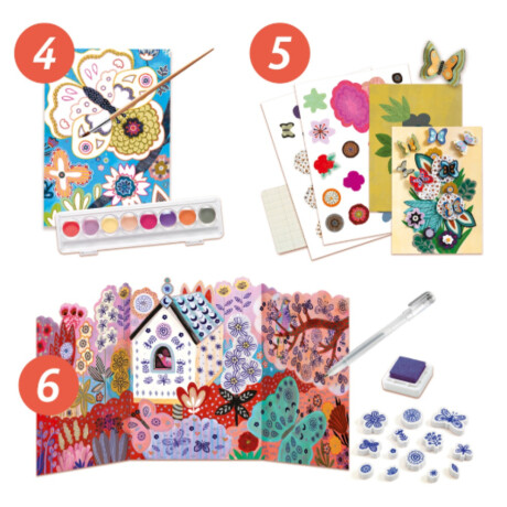 Kit de Manualidad Djeco 6 manualidades Flower Box