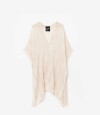 Kimono Con Lurex Blanco Crudo