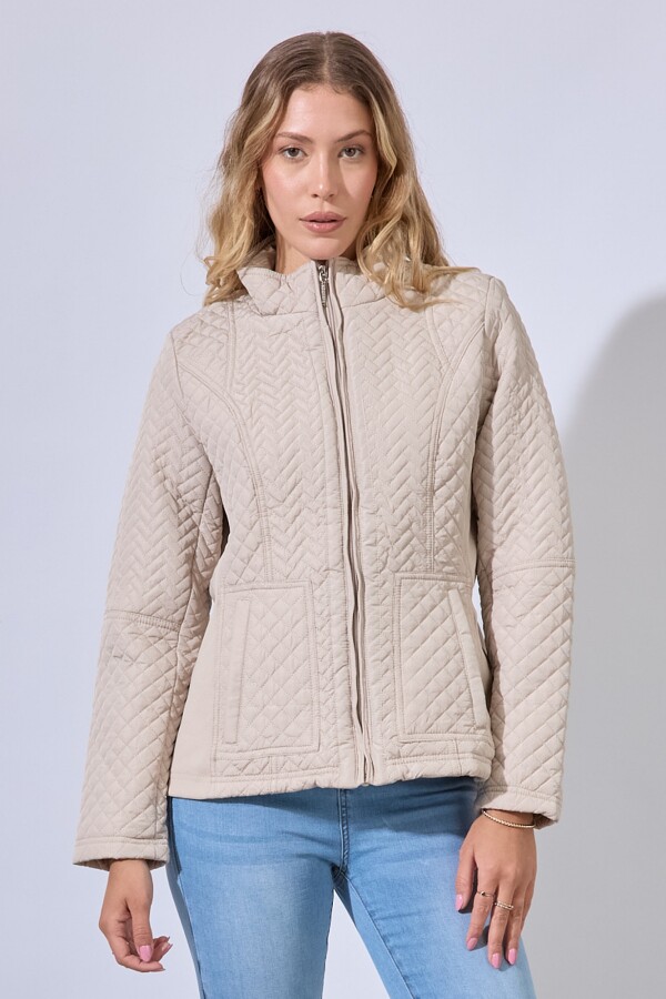 Campera Capitoneada BEIGE