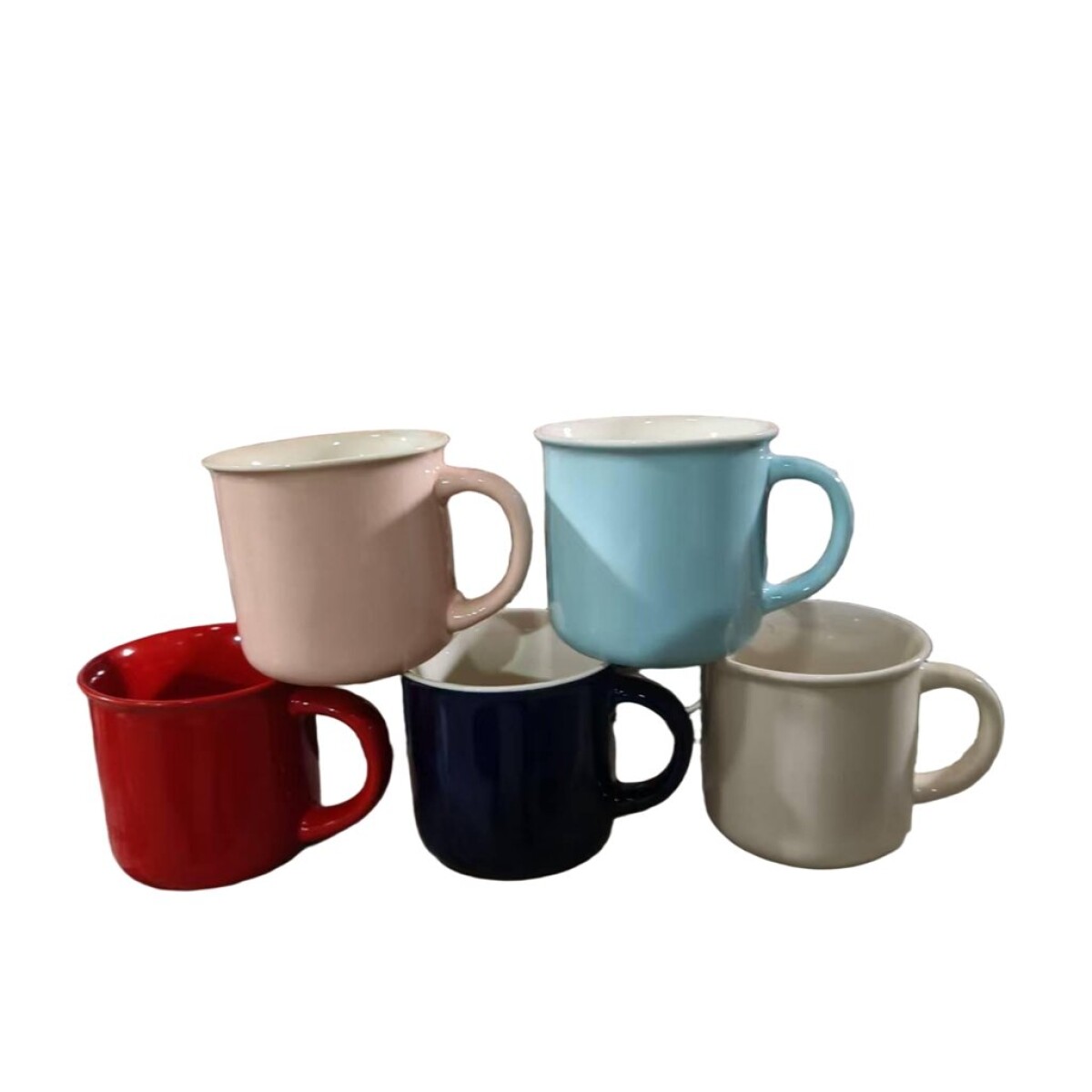 MUG RECTO 350 ML INTERIOR BLANCO EXT.COLORES SURT 