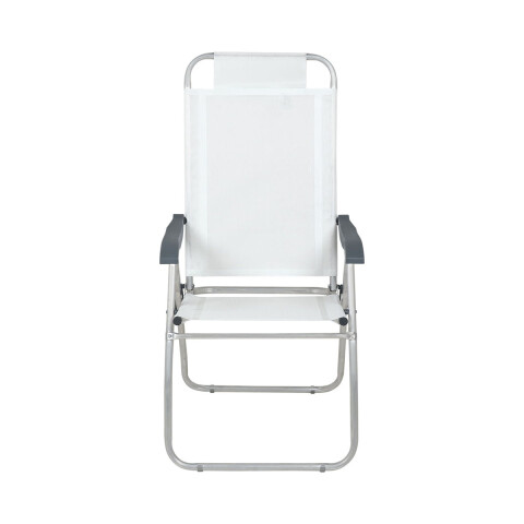 Silla Plegable de Aluminio 4 Posición Blanco