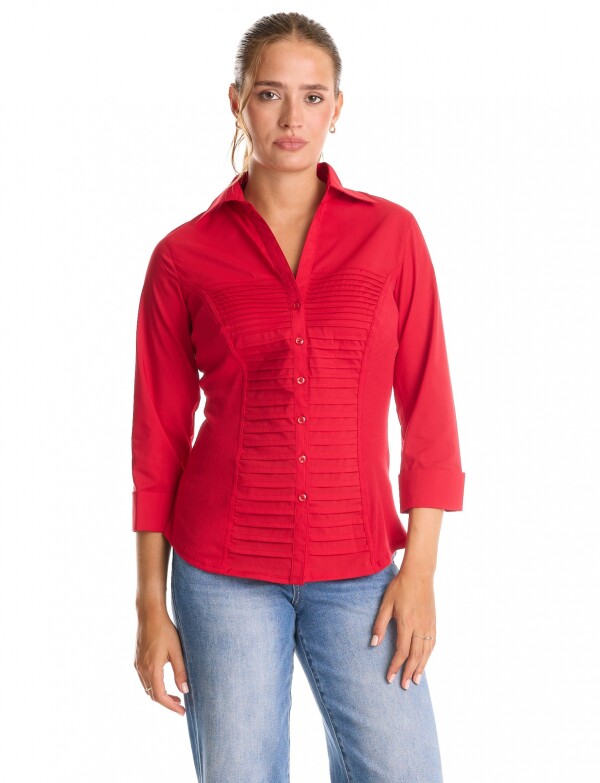 Camisa Tablitas ROJO