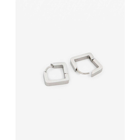 Aros Argolla Acero Bold Plateado