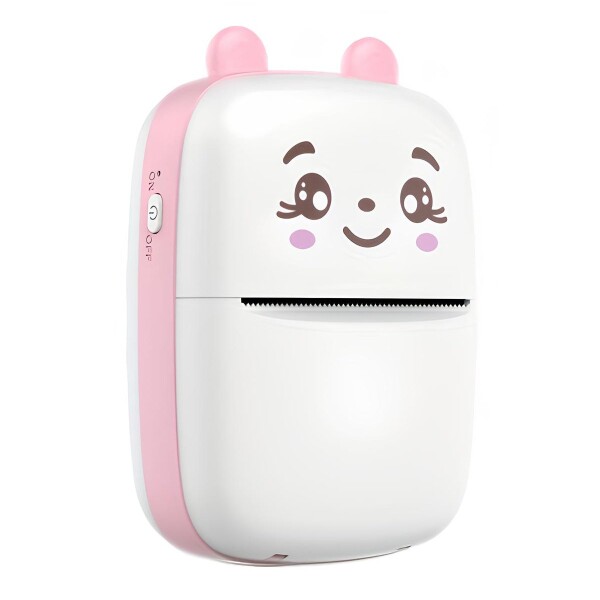 Mini Impresora Bluetooth Termica Rollo Infantil Recargable Variante Color Rosa