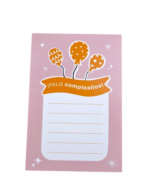 Tarjeta cumpleaños 10x15. DISEÑO 11