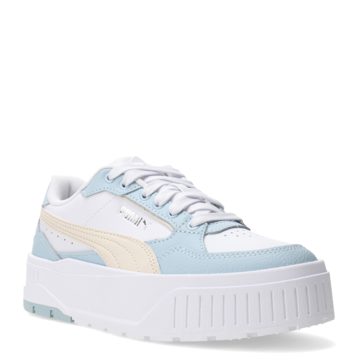 Championes de Mujer Puma Karmen II Idol - Blanco - Celeste - Beige 