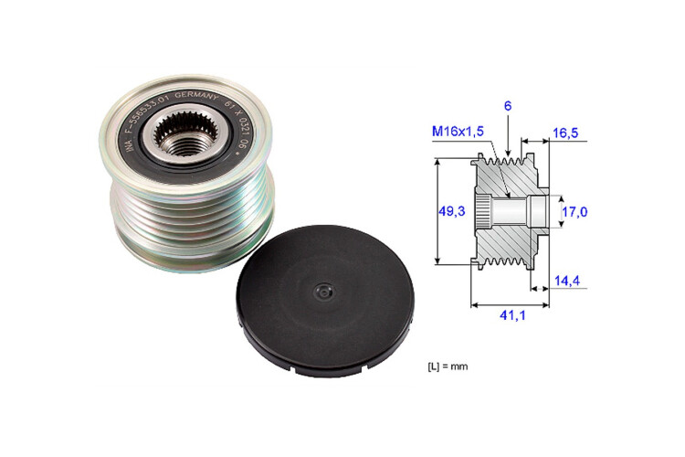 Polea Alternador Marcha Libre Citroen Ds3/C4/C4 Cactus/C4 Picasso Grand Picasso/C3/C3 Picasso Peug 5008/207/2008/3008/308/308 S Polea Alternador Marcha Libre Citroen Ds3/C4/C4 Cactus/C4 Picasso Grand Picasso/C3/C3 Picasso Peug 5008/207/2008/3008/308/308 S