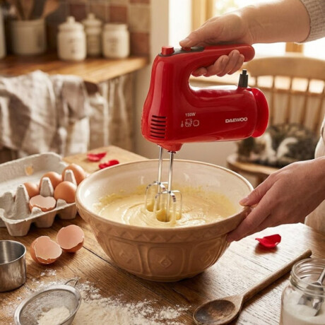 Batidora de mano Daewoo | Color rojo Batidora de mano Daewoo | Color rojo