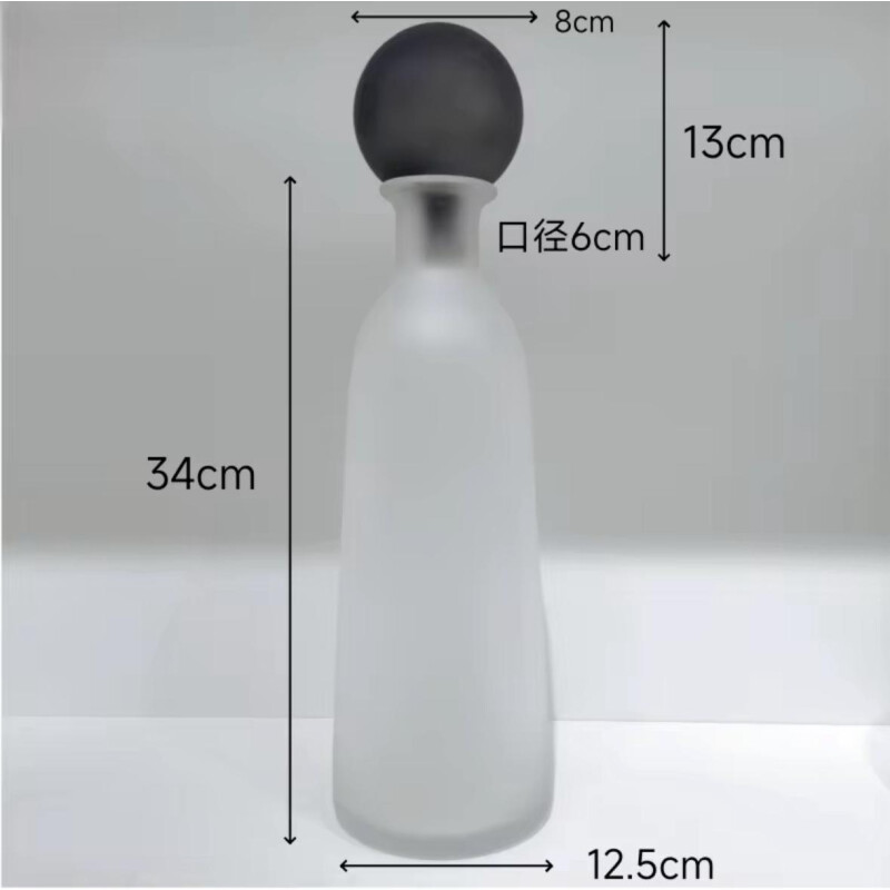 Botellón de Vidrio Alto Borosilicato Esmerilado Botellón de Vidrio Alto Borosilicato Esmerilado