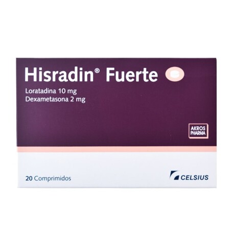 Hisradin Fuerte X20 Comprimidos Antihistamínico Potente Hisradin Fuerte X20 Comprimidos Antihistamínico Potente