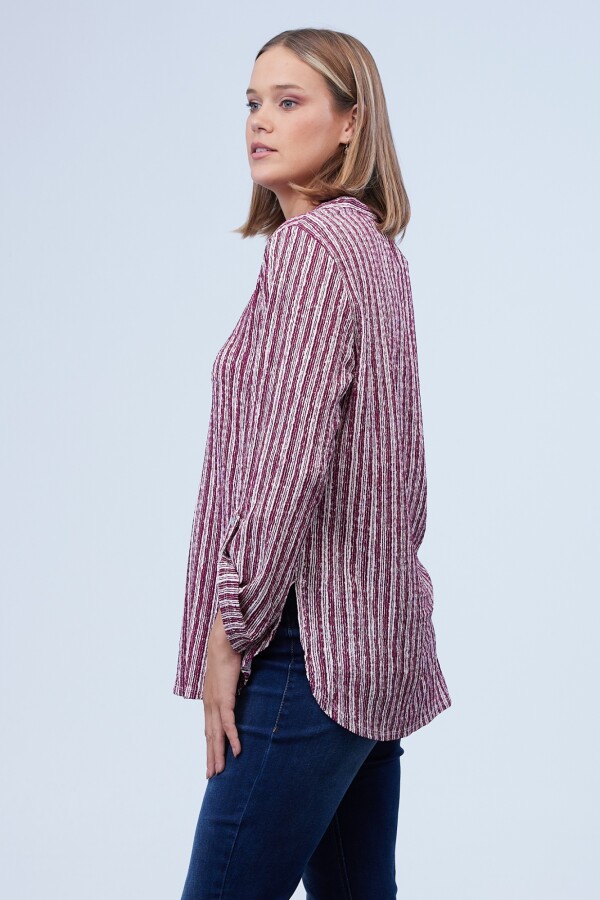 Blusa Casual BORDEAUX/MULTI