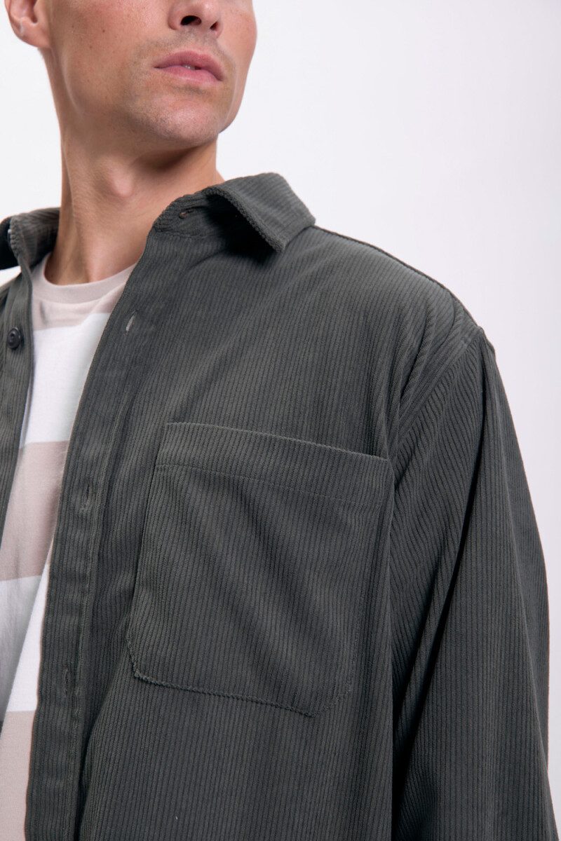 Camisa de pana Verde