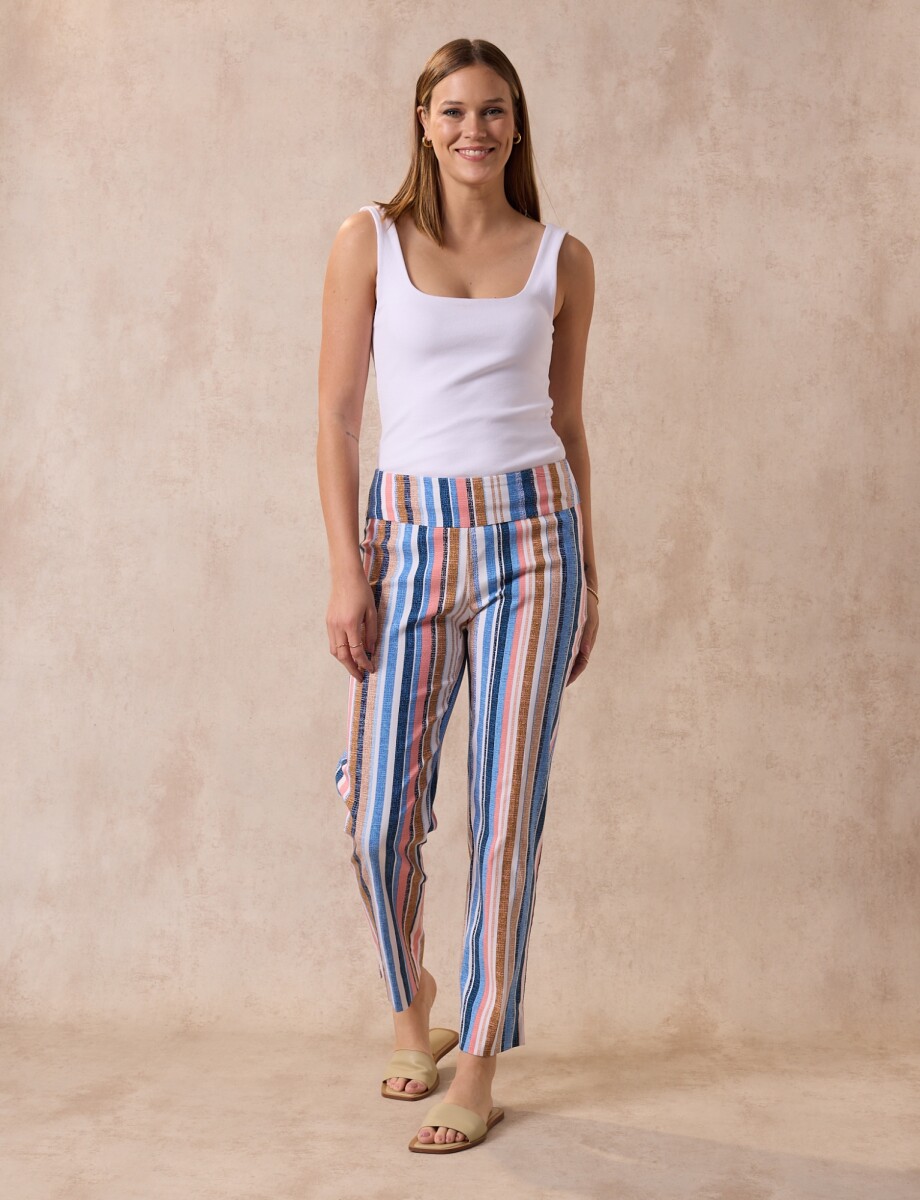 Pantalon Print - Crudo/multi 