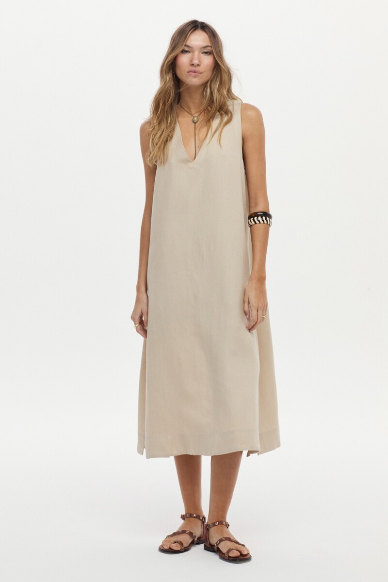 Vestido Cleo Crudo
