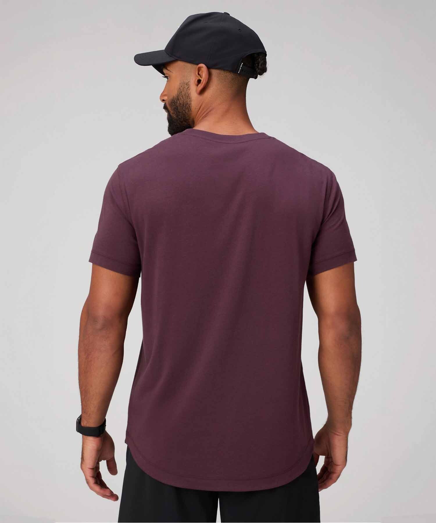 Polo Manga Corta The 24-7 Tee Curved Hem Hombre Oxblood