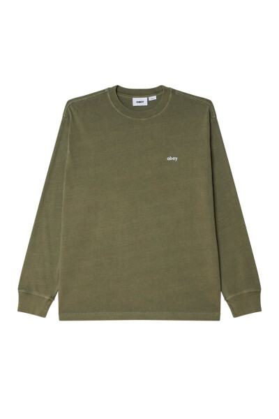 LOWERCASE PIGMENT TEE LS Verde